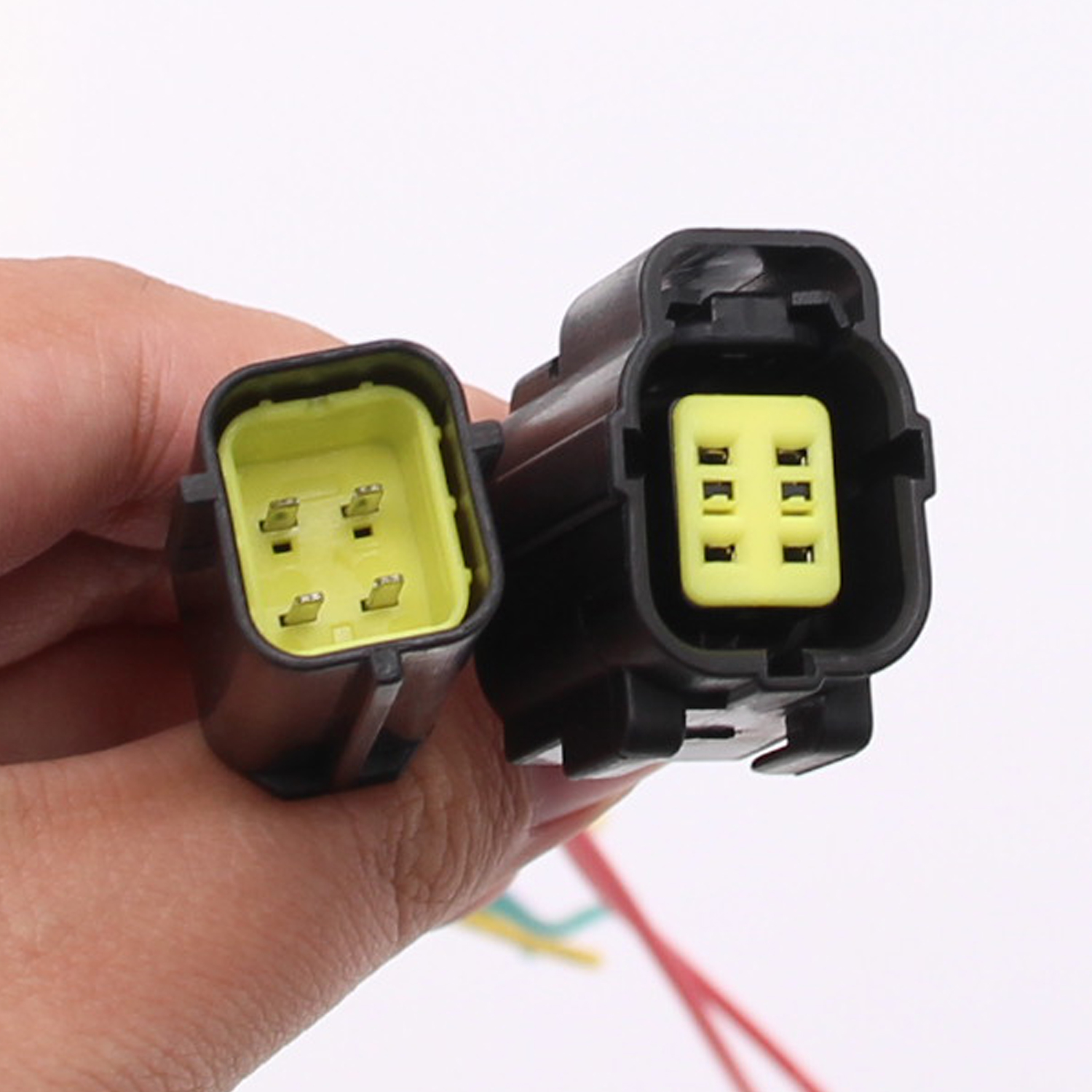 Female and Male Connector Plug Set 4Way Fit for O2 Oxygen Sensor 234